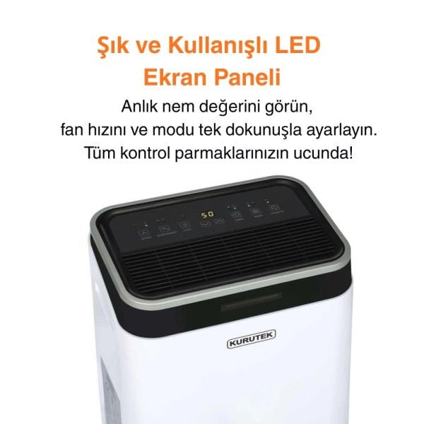 KT20-D Ev Tipi Nem Alma ve Hava Temizleme Cihazı