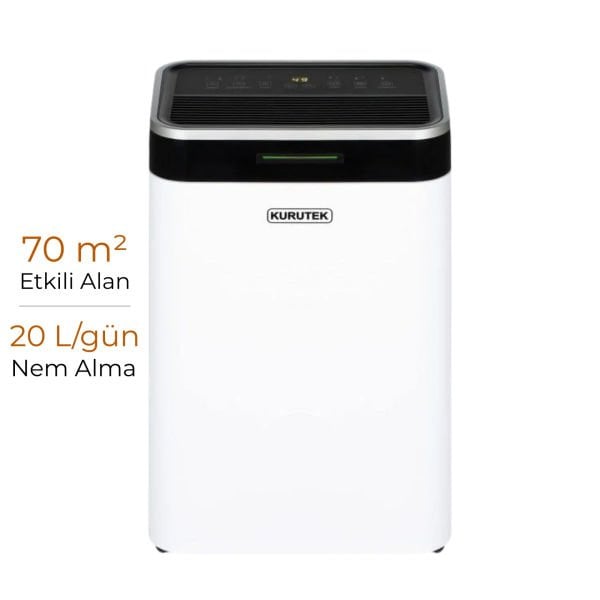 KT20-D Ev Tipi Nem Alma ve Hava Temizleme Cihazı Standart Garanti
