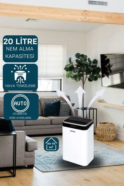 KT20-D Ev Tipi Nem Alma ve Hava Temizleme Cihazı
