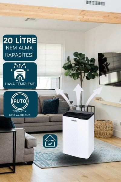 KT20-F Ev Tipi Nem Alma ve Hava Temizleme Cihazı Alınan ürüne ek 1 yıl garanti sunan paket