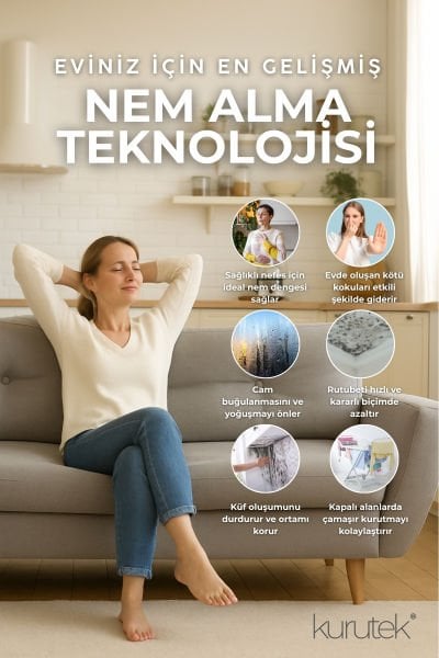 KT24-A Ev Tipi Nem Alma ve Hava Temizleme Cihazı Standart Garanti