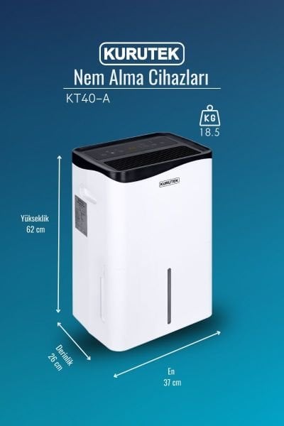 KT40-A Ev Tipi Nem Alma ve Hava Temizleme Cihazı