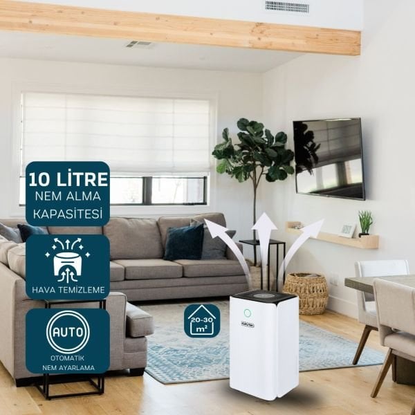 KT10-B Nem Alma ve Hava Temizleme Cihazı Standart Garanti