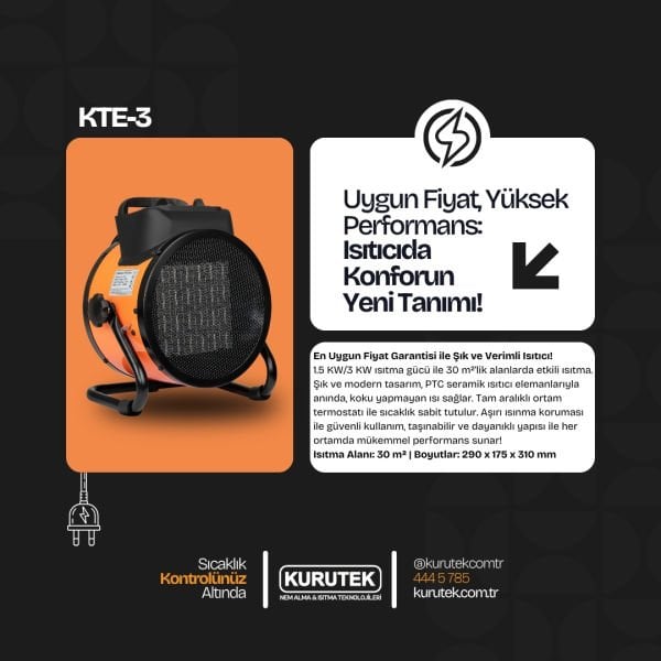 KTE-3 KW Elektrikli Isıtıcı