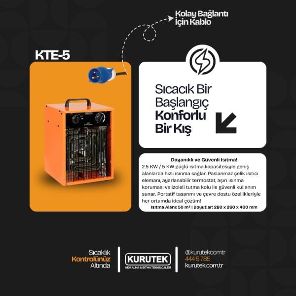 KTE-5 KW Elektrikli Isıtıcı