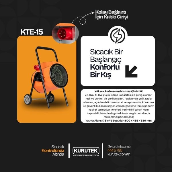KTE-15 KW Elektrikli Isıtıcı