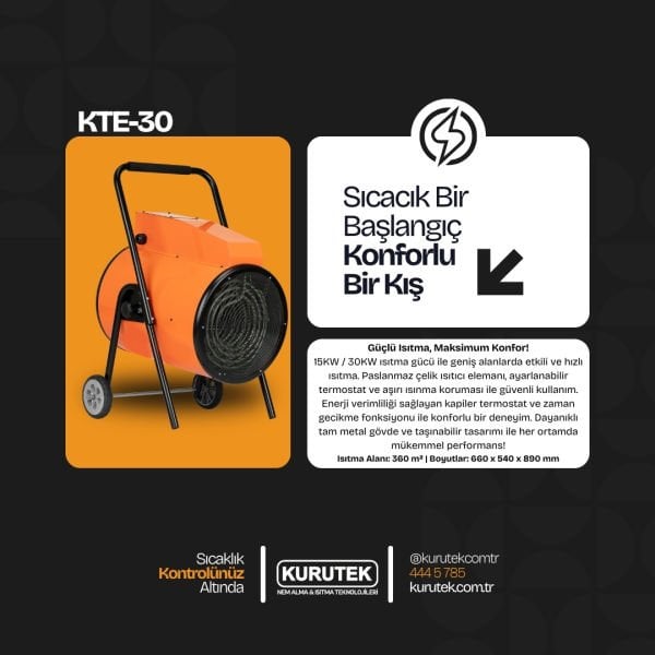 KTE-30 KW Elektrikli Isıtıcı