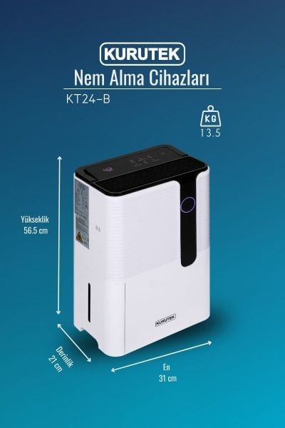 Outlet, Ekstra %5 Sesli, KT24-B Ev Tipi Nem Alma ve Hava Temizleme Cihazı