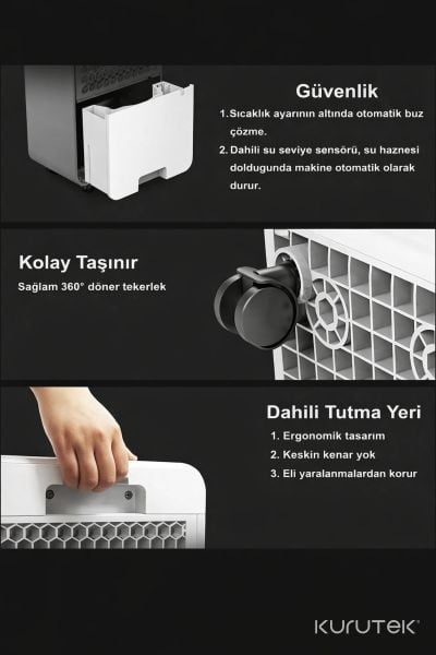 Outlet Kampanyası! KT12-A Nem Alma ve Hava Temizleme Cihazı