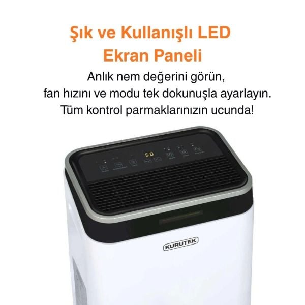 Outlet Kampanyası! KT20-D Ev Tipi Nem Alma ve Hava Temizleme Cihazı Standart Garanti