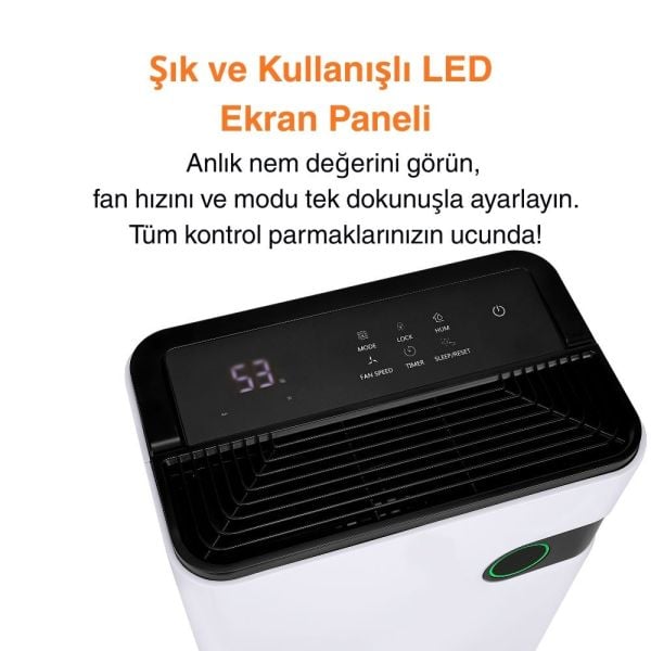 KT24-A Ev Tipi Nem Alma ve Hava Temizleme Cihazı Alınan Ürüne Ek 1 yıl Garanti Sunan Paket