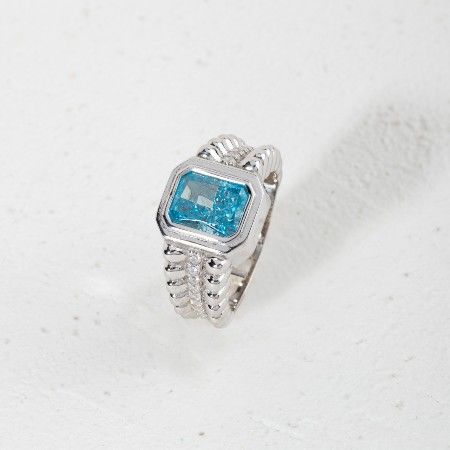 Ice Cut Stone Ring