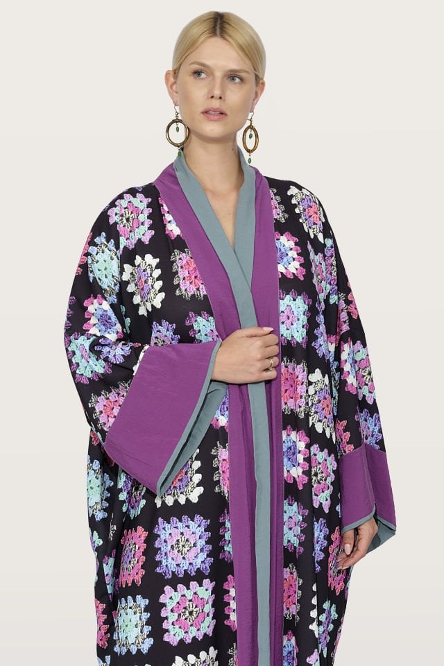 Cotton Satin Special Design Kimono