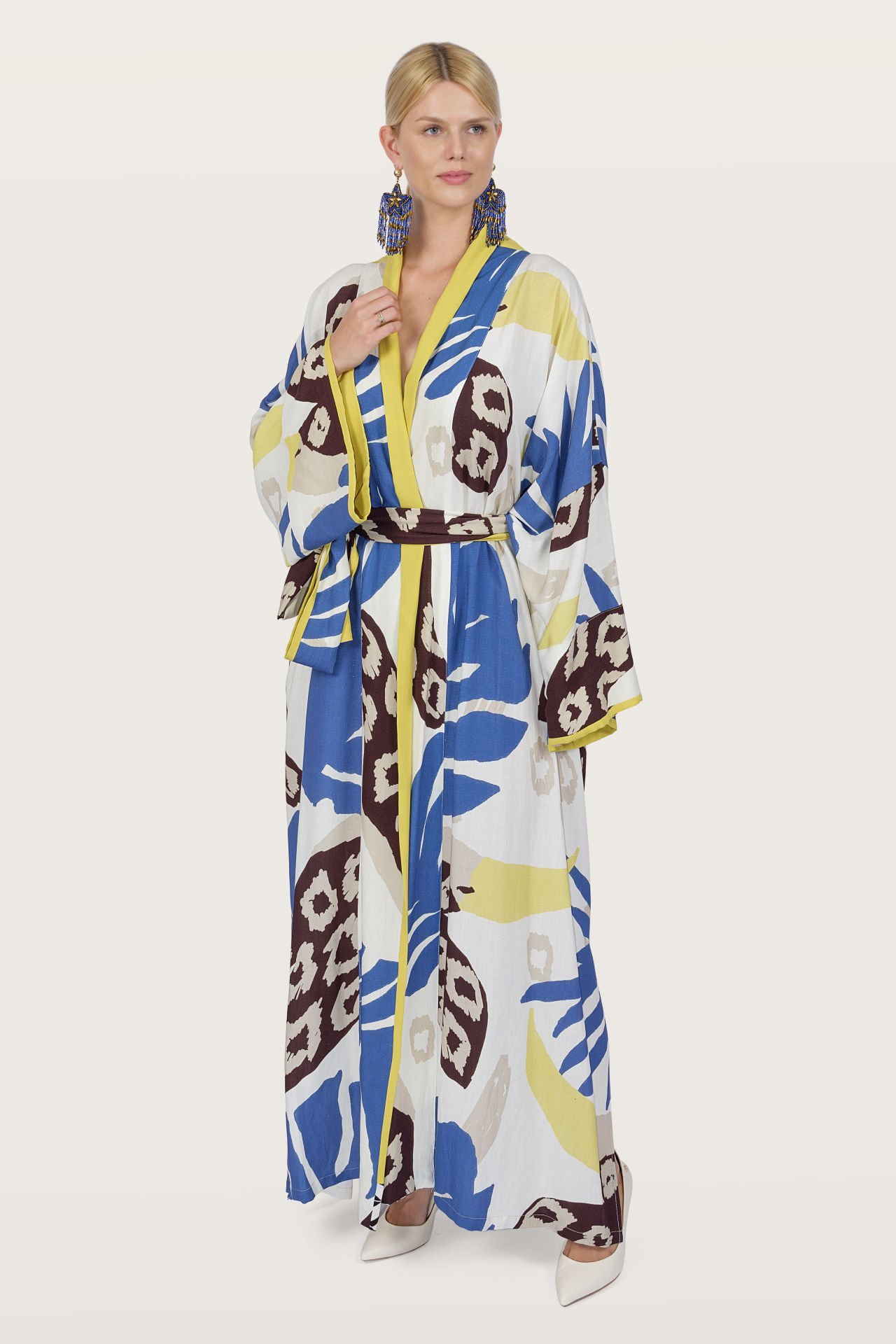 Cotton Linen Special Design Kimono