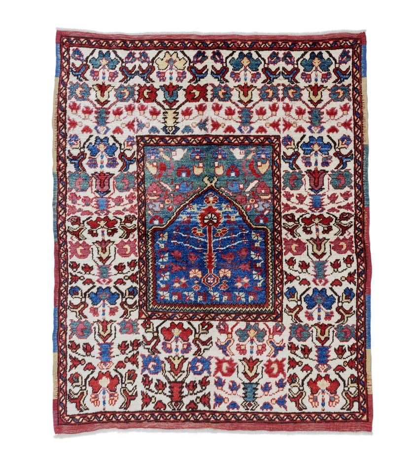 Antique Anatolia Rug Made By Old Yarn And Vegetable Dye