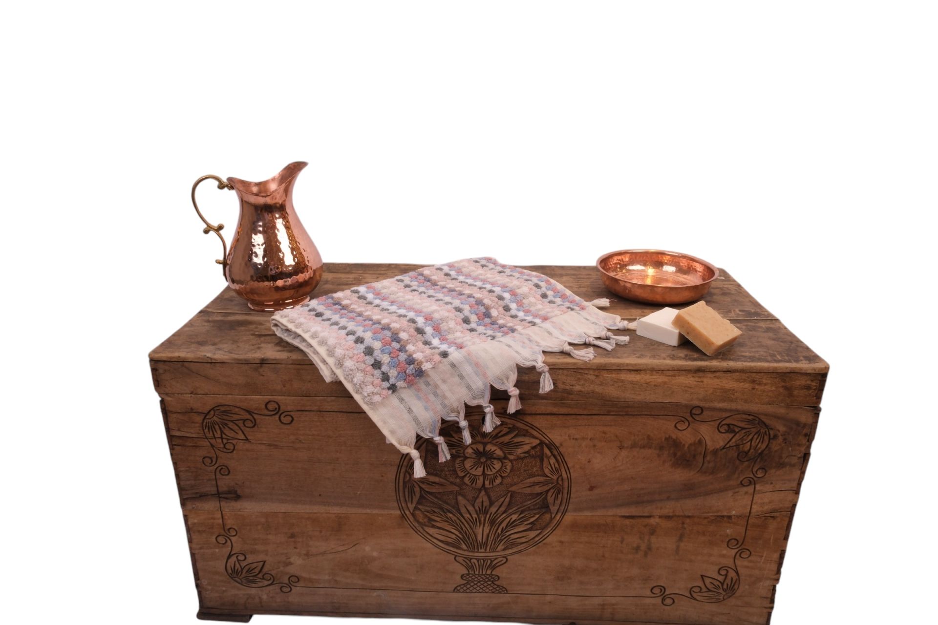 Turkish Towel - Hand-Woven Cotton Towel - Hand and Head Towel