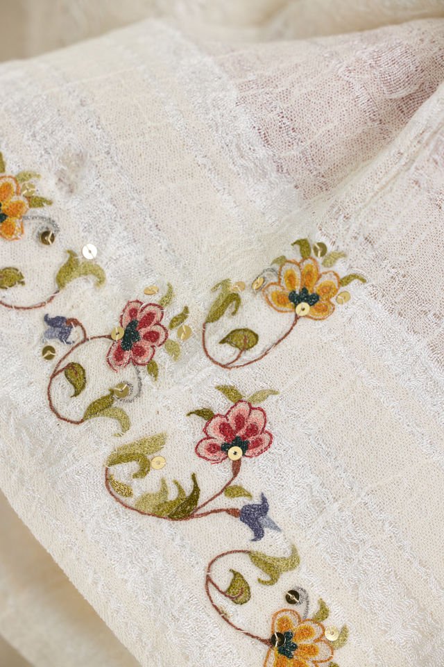 Handmade Silk Dress with Ottoman Motifs