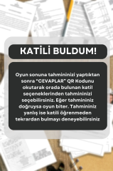 Dedektiflik Suç Çözümleme / Suçluyu Bulma / Dedektif Oyunu / Suçlu kim /Kanlı Sevgililer Günü / Dava no 12