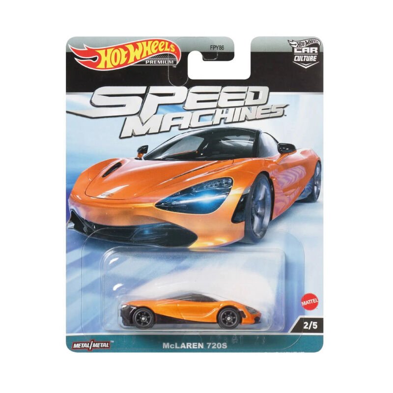 Hot Wheels 1/64 Ölçek Speed Machines Temalı Premium Araçlar HKC43 McLaren 720S