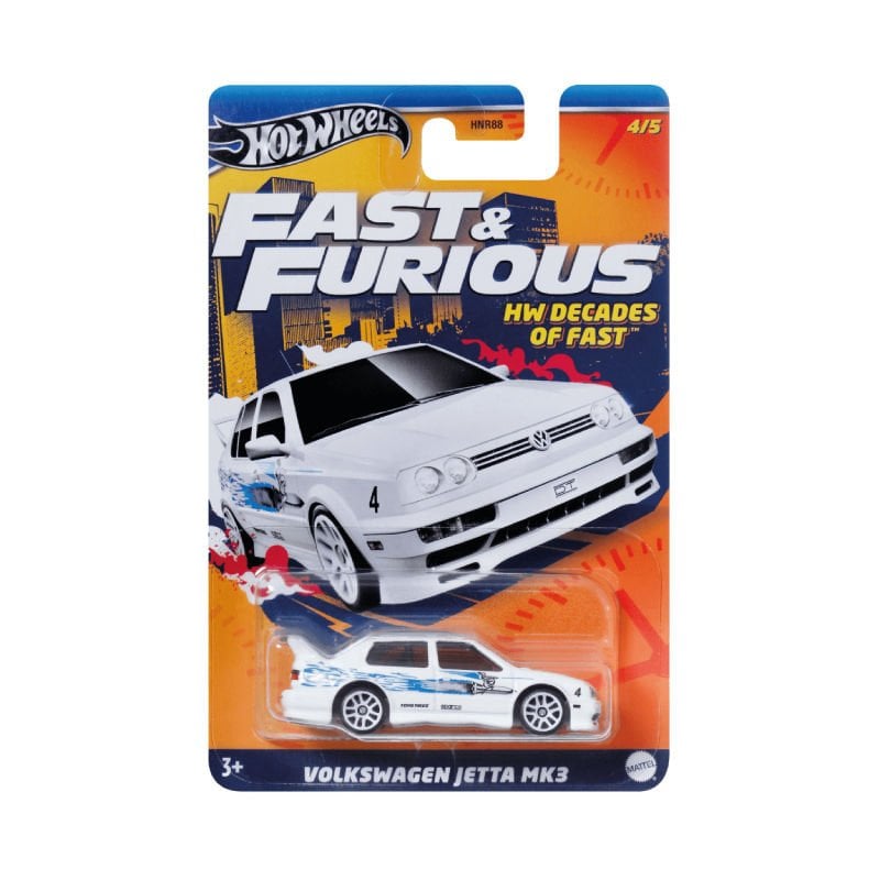 Hot Wheels 1/64 Ölçek Fast & Furious Temalı Uzun Kart Araçlar HRW44 Volkswagen Jetta MK3