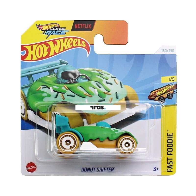 Hot Wheels 1/64 Ölçek Tekli Regular Arabalar HTB46 Fast Foodie / Donut Drifter