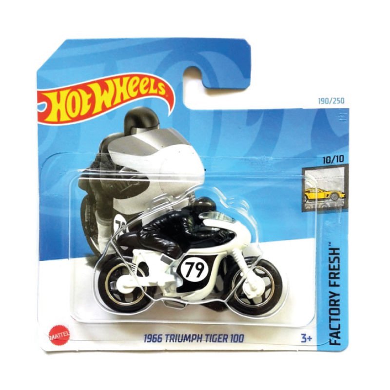 Hot Wheels 1/64 Ölçek Tekli Regular Arabalar HRY62 Factory Fresh / 1966 Triumph Tiger 100