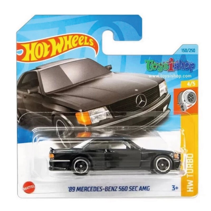 Hot Wheels 1/64 Ölçek Tekli Regular Arabalar HKG45 HW Turbo / '89 Mercedes-Benz 560 Sec AMG