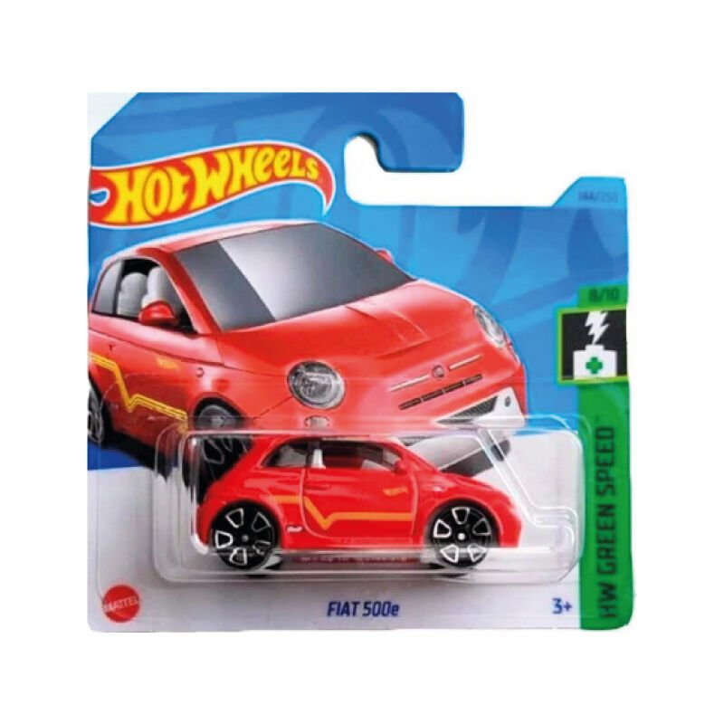 Hot Wheels 1/64 Ölçek Tekli Regular Arabalar HKK24 Hw Green Speed / Fiat 500e