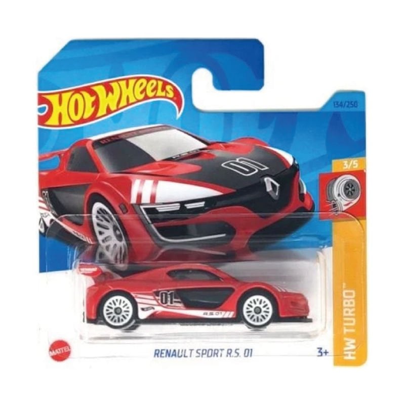 Hot Wheels 1/64 Ölçek Tekli Regular Arabalar HKJ38 Hw Turbo / Renault Sport R.S. 01