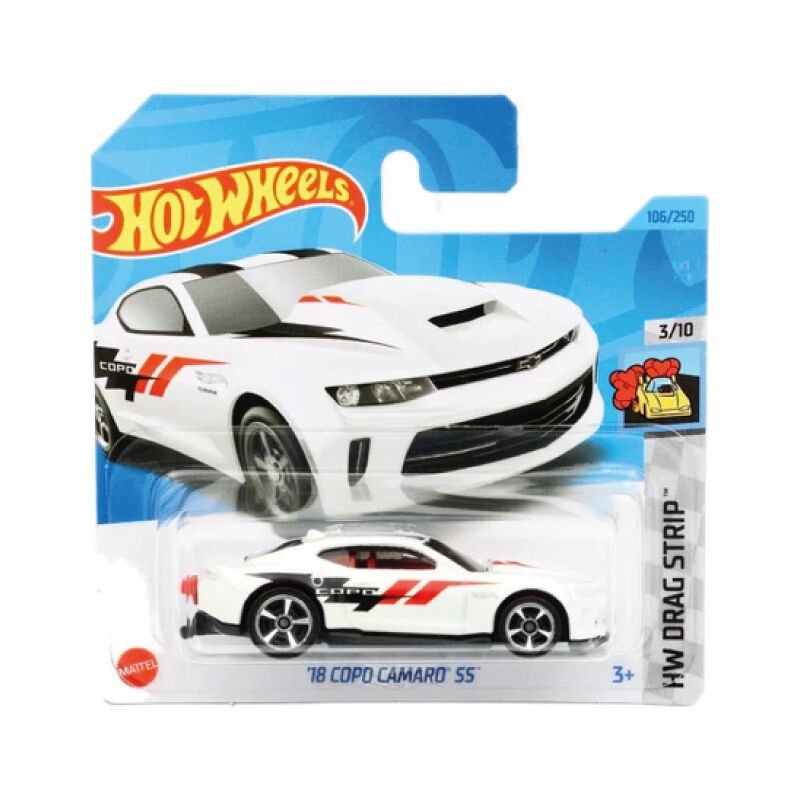 Hot Wheels 1/64 Ölçek Tekli Regular Arabalar HKH28 Hw Drag Strip / '18 Copo Camaro SS