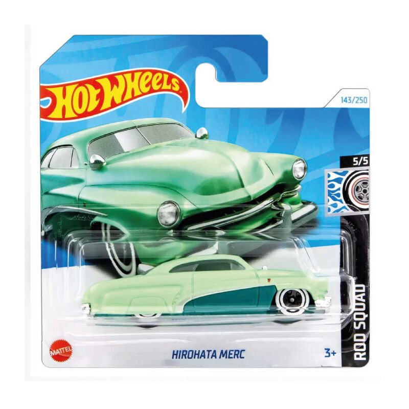 Hot Wheels 1/64 Ölçek Tekli Regular Arabalar HRY69 Rod Squad / Hirohata Merc (Yeşil)