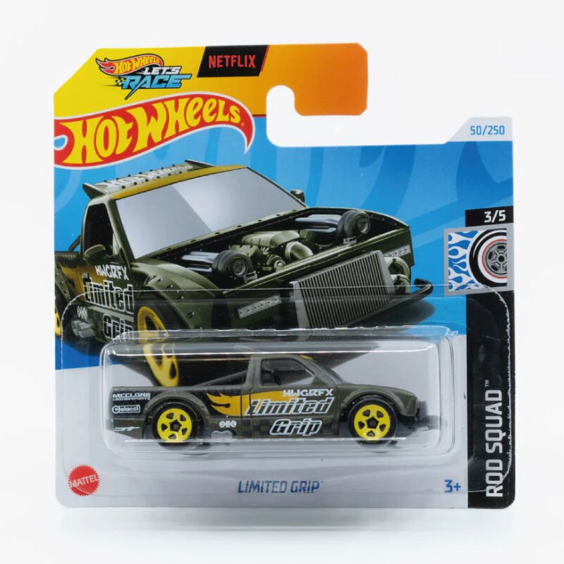 Hot Wheels 1/64 Ölçek Tekli Regular Arabalar HTD50 Rod Squad / Limited Grip (Gri)