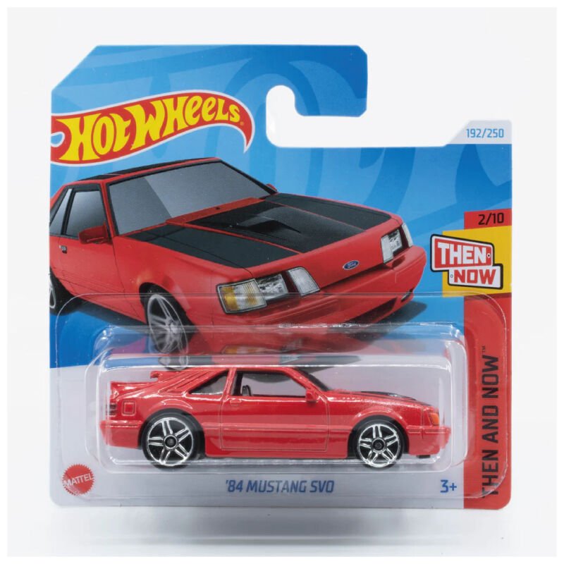 Hot Wheels 1/64 Ölçek Tekli Regular Arabalar HTC66 Then And Now / '84 Ford Mustang SVO