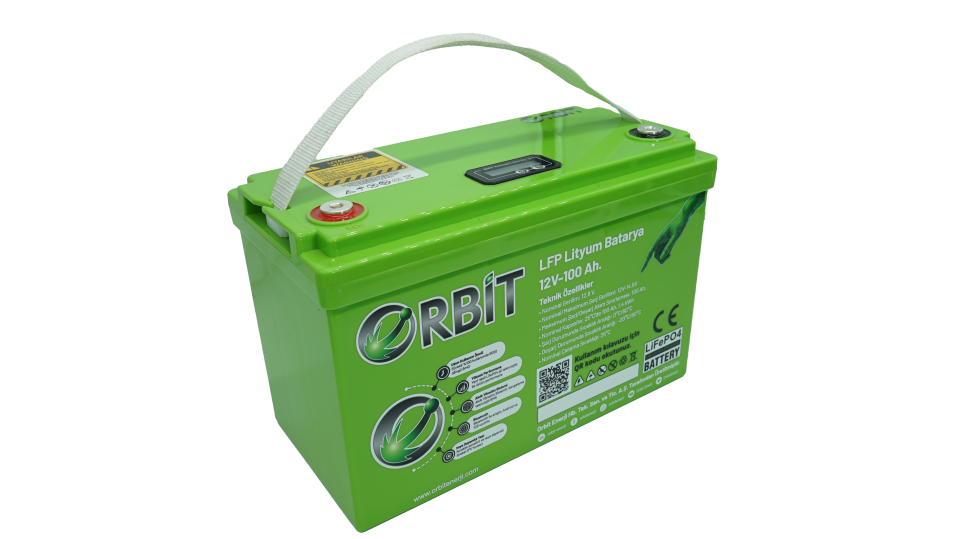 Orbit 12V 100Ah LiFePO4 Lityum Akü - GU Serial