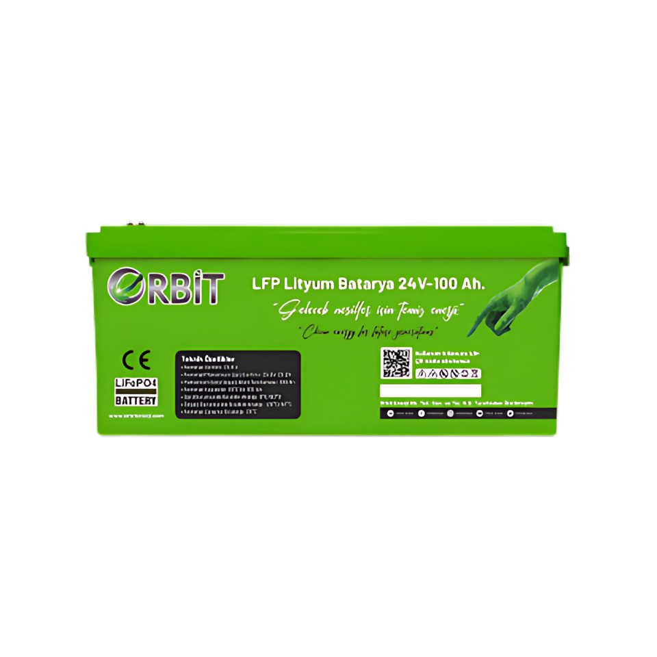 Orbit 24V 100Ah LiFePO4 Lityum Akü - GU Serial