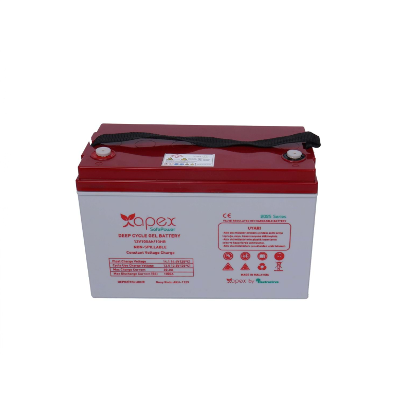 Apex 12V 100Ah Deep Cycle Jel Akü