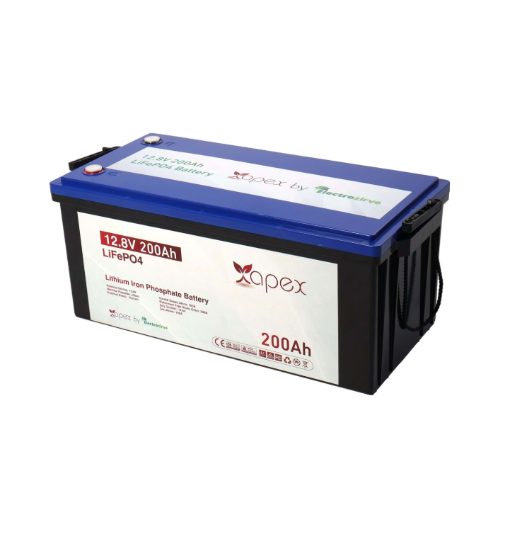 Apex 12.8V 200Ah Lityum (LiFePO4) Batarya