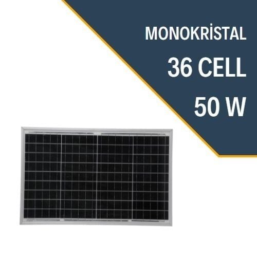 Lexron 50W Monokristal Güneş Paneli