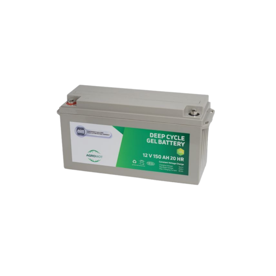 Agromot 12V 150AH Deep Cycle Nano Karbon 20HR Jel Akü