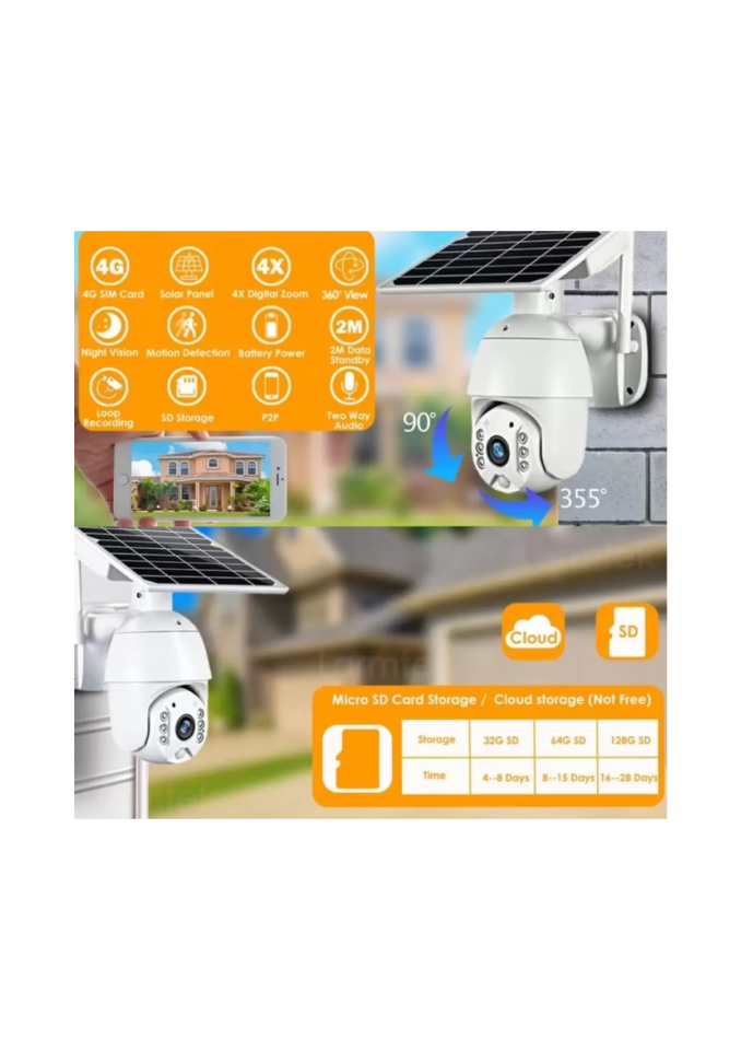 İnox Digital INOX-216IPC Speed Dome 3MP Güneş Enerjili Güvenlik Kamerası