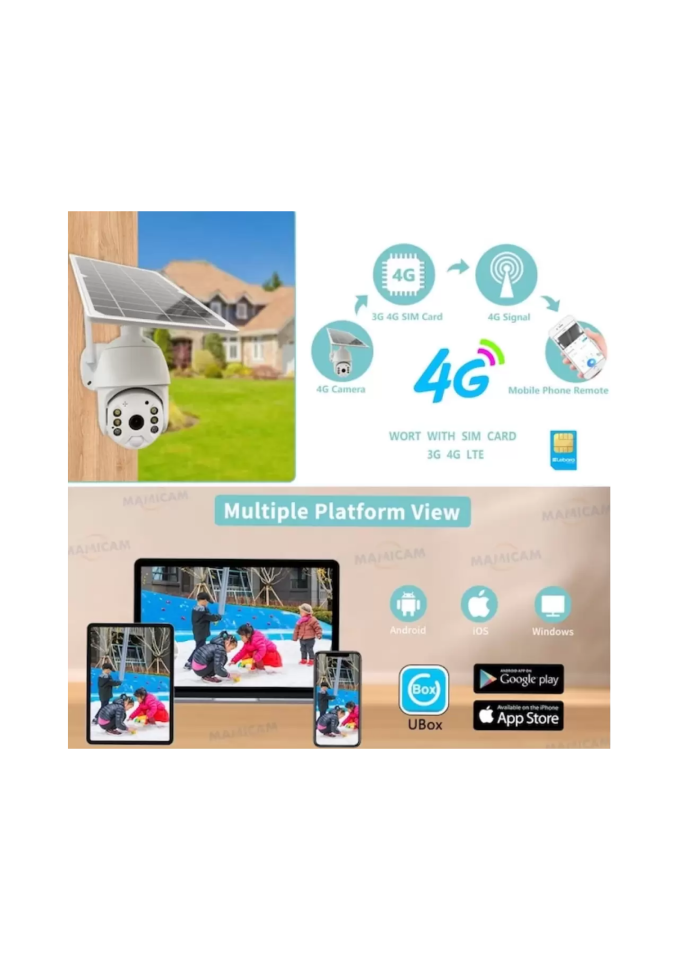 İnox Digital INOX-216IPC Speed Dome 3MP Güneş Enerjili Güvenlik Kamerası