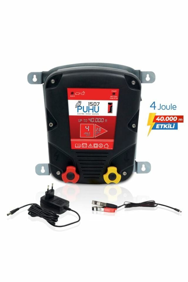 Puhu Elektrikli Çit Cihazı (4 JOULE=40.000 M)