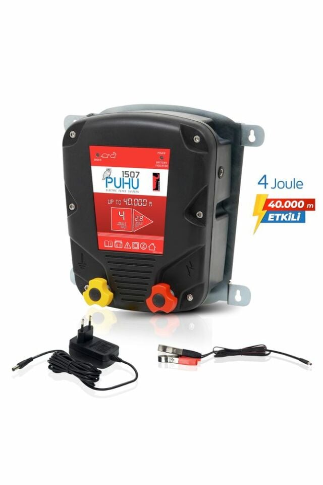 Puhu Elektrikli Çit Cihazı (4 JOULE=40.000 M)