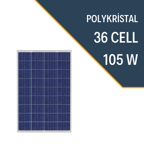 Lexron 105W Polikristal Güneş Paneli