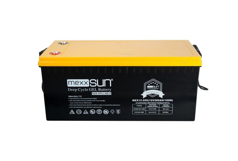 Mexxsun 12V 200Ah (MEX12-200) Jel Akü