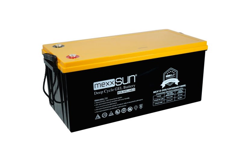 Mexxsun 12V 200Ah (MEX12-200) Jel Akü