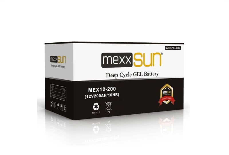 Mexxsun 12V 200Ah (MEX12-200) Jel Akü