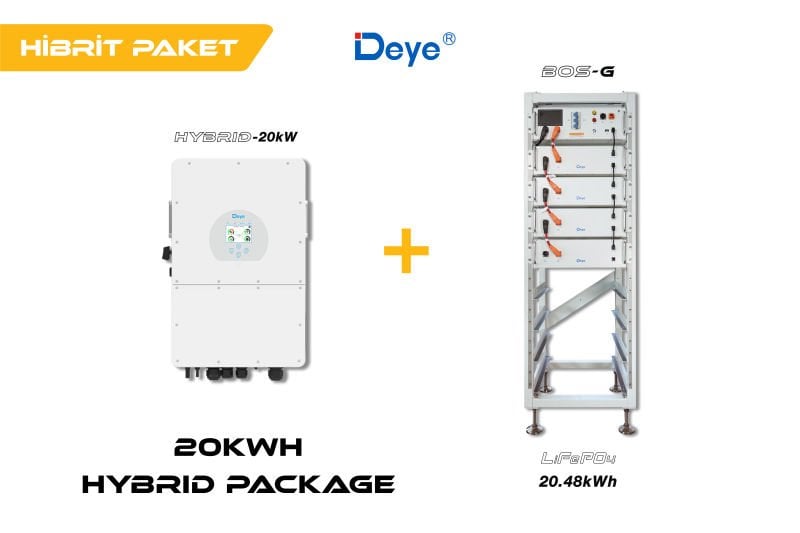 Deye 20.48 kWh Hibrit Paketi (High Voltage)