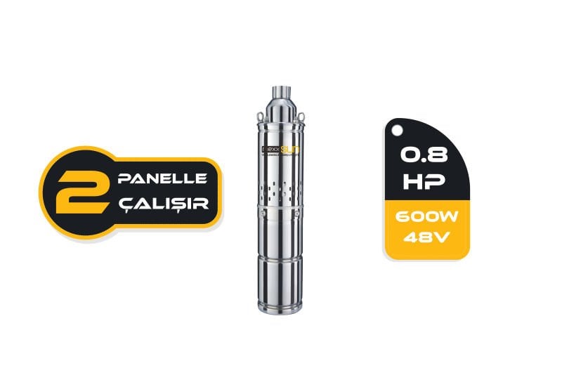 Mexxsun DC pompa 0,8Hp 600W (Screw Type) (4SS600-48N)