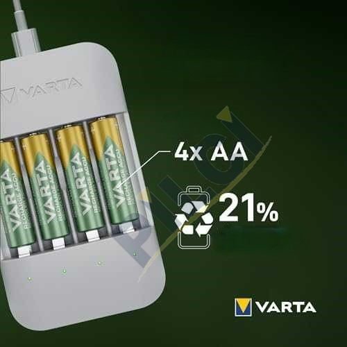 Varta 57683 Eco Charger Pro Recycled  (4x2100Mah)